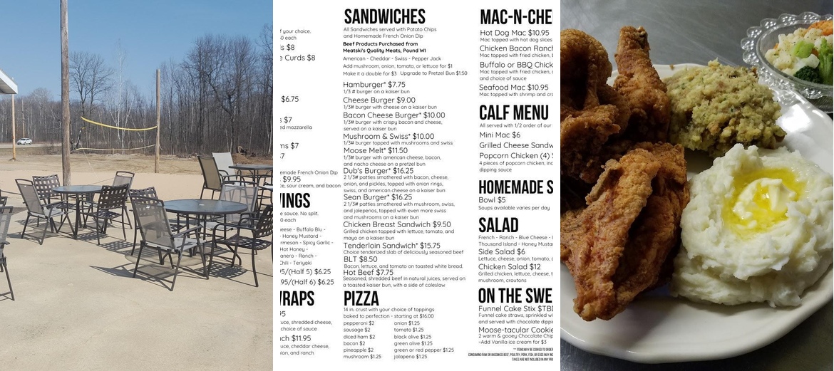 Steel Moose Bar & Grill Menu